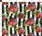 Various Fabrics by the Yard or Fat Quarter Floral Pop Stripes Large Print Black White Roses Butterfly Boho Rotated Custom Printed Fabric by Spoonflower 5626954